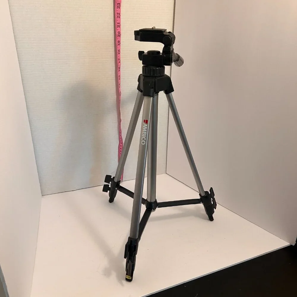 Ambico Adjustable Aluminum Tripod | Lightweight Camera & Video Stand